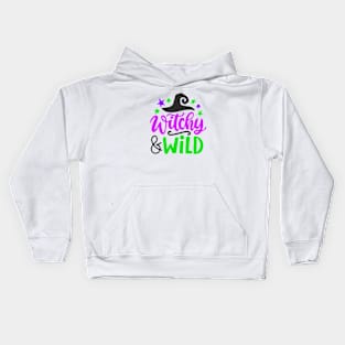 Witchy Wild Halloween Kids Hoodie